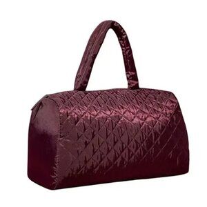DSW Quilted Duffel Bag Color: Burgundy NWT
